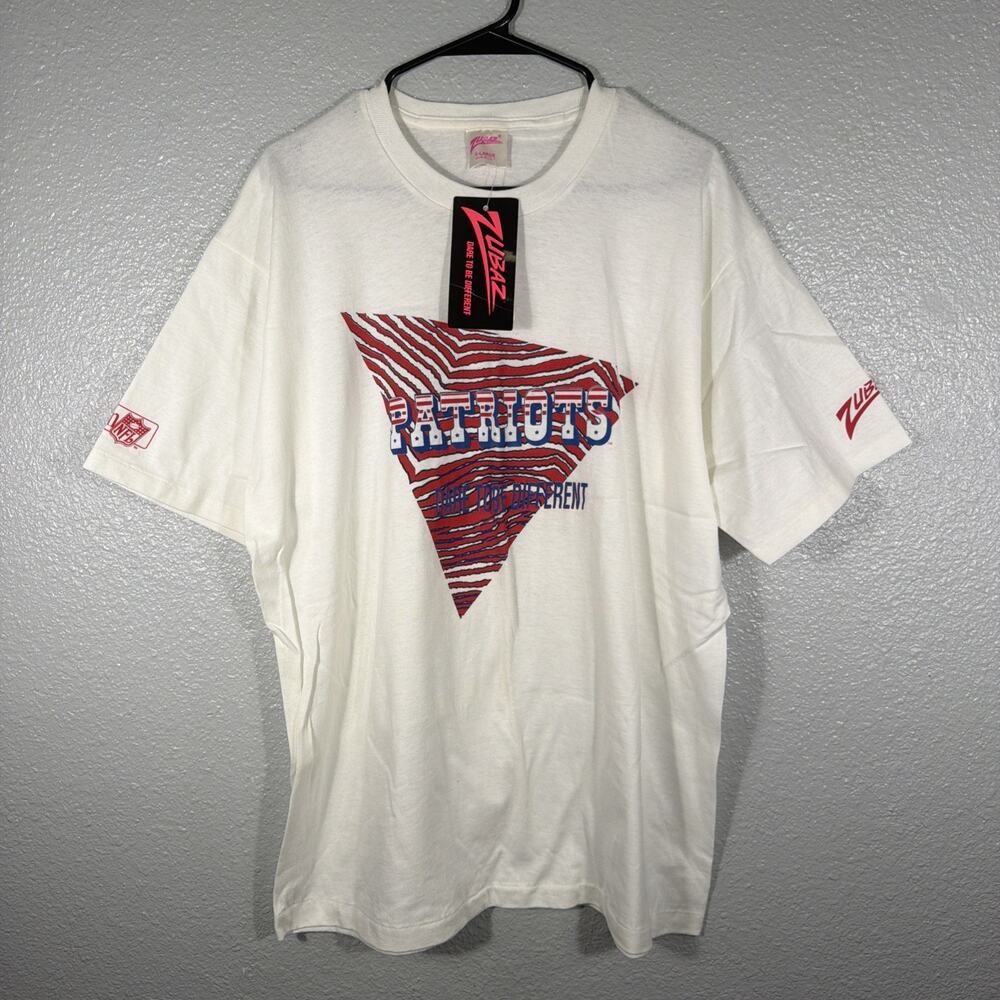 Vintage 90s NE Patriots NFL Dare To Be Different Zubaz VTG Shirt Mens XL 1990s